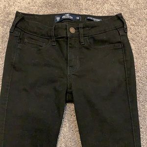 Hollister black super skinny jeans